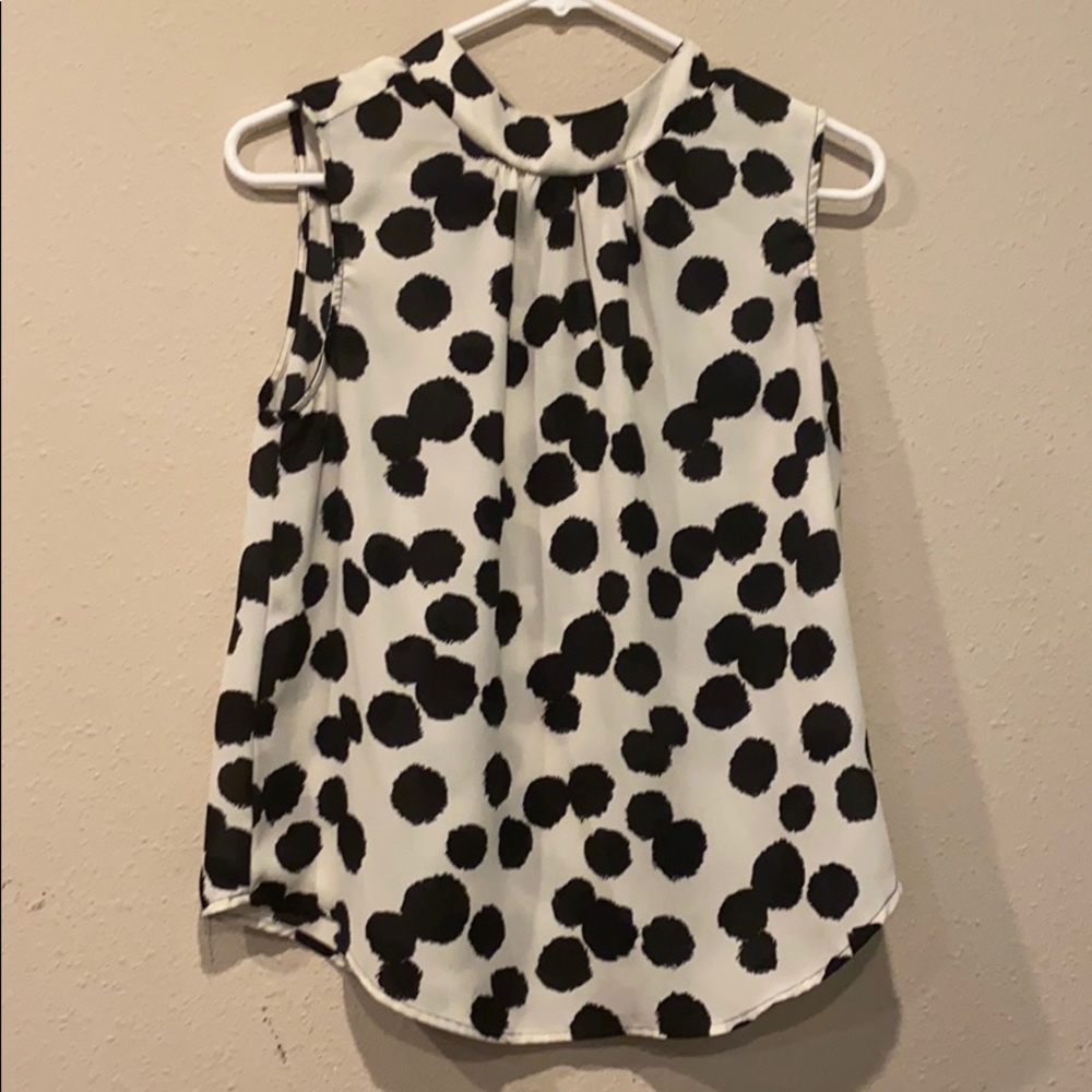 Polka Dot Tank Top Blouse